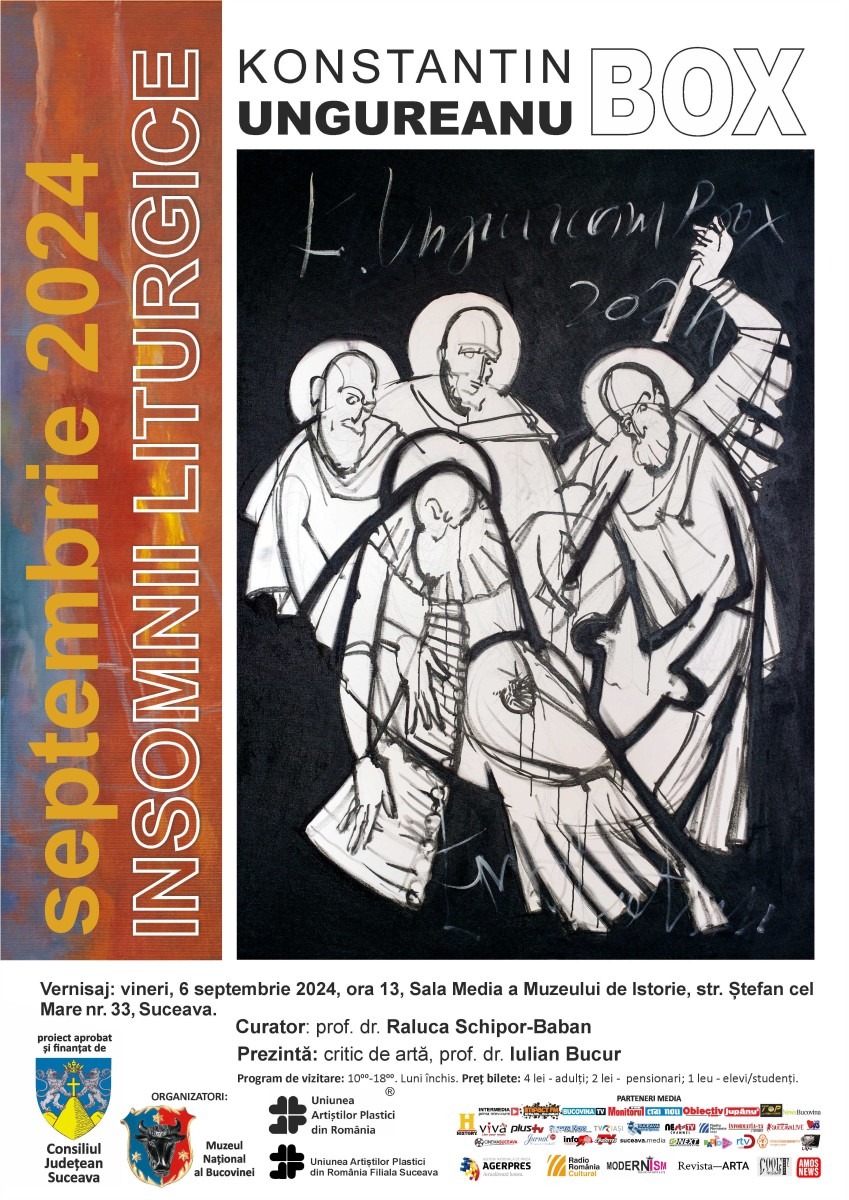 Muzeul Național al Bucovinei anunță vernisajul expoziției “Insomnii Liturgice” a pictorului Konstantyn Ungureanu Box